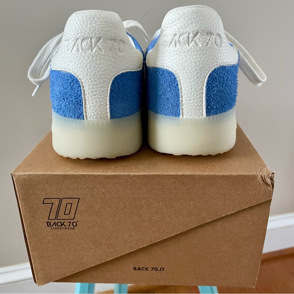 Back 70 Boston 2505 Sneakers Blue Suede Women’s Size 39 - Picture 5 of 8